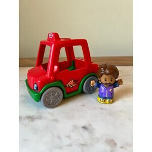 Fisher-Price Little People Red Pizza Truck Vehicle 2018 with Figure